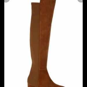 Stuart Weitzman Gillian Knee Boot in Coffee Suede Size 10 US